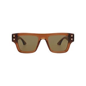 Montblanc Square-Frame Recycled Acetate Sunglasses Brown Mens